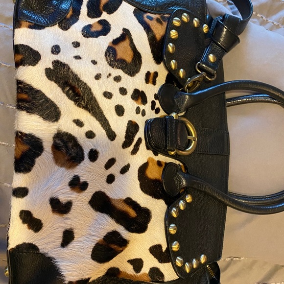 INNUE Made in Italy black leather satchel - Picture 5 of 10